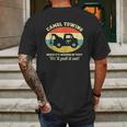 Camel Towing Retro Mens Back Print T-shirt Gifts for Men