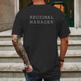 Campus Apparel Regional Manager Funny Joke Mens Back Print T-shirt Gifts for Men