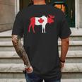 Canadian Flag Moose Maple Leaf Canada Mens Back Print T-shirt Gifts for Men