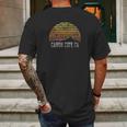 Canon City Colorado Mountain Sunset Winter Mens Back Print T-shirt Gifts for Men