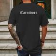 Carnivore Diet Meat Eater Food Zero Carb Halloween Mens Back Print T-shirt Gifts for Men