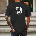 Cat Print Tees And Hoodies Yin Yang Cute Kitten Kitty Mens Back Print T-shirt Gifts for Men