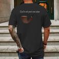 Ceci Nest Pas Une Pipe Mens Back Print T-shirt Gifts for Men