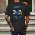 Charlotte Hornets Mens Back Print T-shirt Gifts for Men