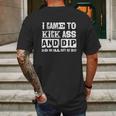 Chewing Tobacco Dip Mens Back Print T-shirt Gifts for Men