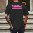 Cheyenne Name Personalized Retro Vintage 80S 90S Birthday Mens Back Print T-shirt Gifts for Men