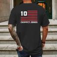 Chipper Jones Flag Stripes Mens Back Print T-shirt Gifts for Men