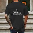 I Choked Linda Lovelace Mens Back Print T-shirt Gifts for Men