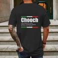 Chooch Italian Slang Funny Sayings Italy Humor Gift Mens Back Print T-shirt Gifts for Men