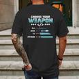 Choose Your Weapon C Java Python C Programmers Gift Graphic Design Printed Casual Daily Basic Mens Back Print T-shirt Gifts for Men