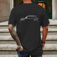 Classic Mini Cooper Mens Back Print T-shirt Gifts for Men