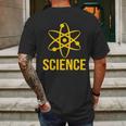 Classic Science Atom Logo Mens Back Print T-shirt Gifts for Men