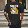 Cocktail Mixologist Bartender Mens Back Print T-shirt Gifts for Men