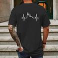 Cologne Skyline Heartbeat Cologne Cathedral Heart Love Köln Mens Back Print T-shirt Gifts for Men