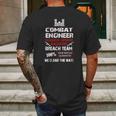 Combat Engineer Mechanic Explosive Mens Back Print T-shirt Gifts for Men