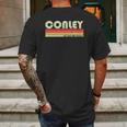 Conley Surname Funny Retro Vintage 80S 90S Mens Back Print T-shirt Gifts for Men