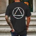 Cool Aa Symbol Narcotics Anonymous Na Aa Funny Gift Mens Back Print T-shirt Gifts for Men