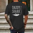 Cool Daddy Shark Mens Back Print T-shirt Gifts for Men