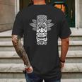 Cool Luau Party Polynesian Tiki Head Mens Back Print T-shirt Gifts for Men