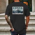 Costa Del Mar Postcard Wave Mens Back Print T-shirt Gifts for Men