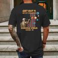 Get Out Of My Country Corona Virus Covid19 Shirt Mens Back Print T-shirt Gifts for Men