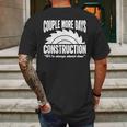 Couple More Days Construction We’Re Always Almost Done 1 Mens Back Print T-shirt Gifts for Men