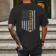 Custodian American Flag Usa Janitor School Mens Back Print T-shirt Gifts for Men