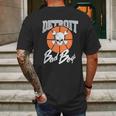 Customizable Detroit Pistons Authentic Bad Boys Mens Back Print T-shirt Gifts for Men