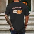 Cute Bearrito Teddy Bear Burrito Mens Back Print T-shirt Gifts for Men