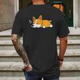 Cute Gift For Welsh Corgi Dog Lovers Nope Lazy Corgi Mens Back Print T-shirt Gifts for Men