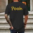 Cute Halloween Funny Halloween Day Pooh Halloween Costume Mens Back Print T-shirt Gifts for Men