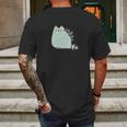 Cute Pusheen Dinosaur Mens Back Print T-shirt Gifts for Men