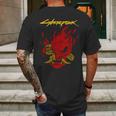 Cyberpunk 2077 - Samurai Demon Mens Back Print T-shirt Gifts for Men