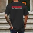 Cybersecurity Cyber Security The Few The Proud The Paranoid Mens Back Print T-shirt Gifts for Men