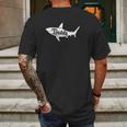 Daddy Shark Cute Art Dad Birthday Gifts Mens Back Print T-shirt Gifts for Men