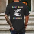 Daddy Shark Doo Doo For Fathers Day Him Dad Grandpa Mens Back Print T-shirt Gifts for Men