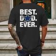 Dallas Fan Best Dad Ever Football Love Fathers Day Gift Mens Back Print T-shirt Gifts for Men