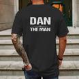 Dan The Man Mens Back Print T-shirt Gifts for Men