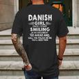 Danish Girl Once I Start Smiling In An Argument Mens Back Print T-shirt Gifts for Men