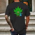 Danksgiving Thanksgiving Turkey Weed Cannabis Pot 420 Mens Back Print T-shirt Gifts for Men