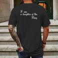 I Am A Daughter Of The King Mens Back Print T-shirt Gifts for Men