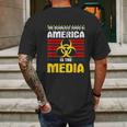 Deadliest In America Is The Media Toxic Fake News Mens Back Print T-shirt Gifts for Men