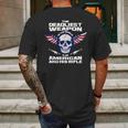 The Deadliest Weapon American And His Rifle Mens Back Print T-shirt Gifts for Men