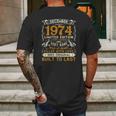 December 1974 45 Years Old 47Th Birthday Gifts Mens Back Print T-shirt Gifts for Men