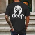 Deer Hunting Funny Jeep Mens Back Print T-shirt Gifts for Men