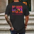 Del Boca Vista Florida Retro Mens Back Print T-shirt Gifts for Men