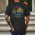 Del Boca Vista Florida Vintage Mens Back Print T-shirt Gifts for Men