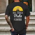 Del Boca Vista Funny Florida Mens Back Print T-shirt Gifts for Men