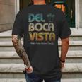 Del Boca Vista Retro Vintage Mens Back Print T-shirt Gifts for Men