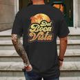 Del Boca Vista Sunset Retro Mens Back Print T-shirt Gifts for Men